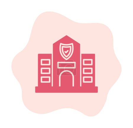 Ilustración de Oficina de Seguridad icono web, ilustración vectorial - Imagen libre de derechos
