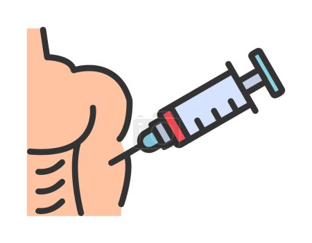 Téléchargez les photos : Icône web de vaccination, illustration vectorielle - en image libre de droit