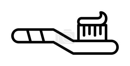 Ilustración de Vector de ilustración de cepillo de dientes elemento icono aislado - Imagen libre de derechos