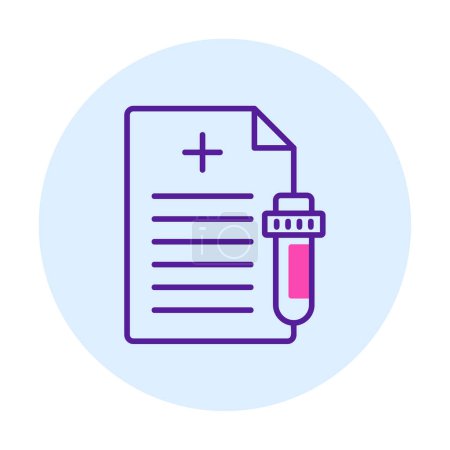 Illustration for Test Report icon, vector illustration - Royalty Free Image