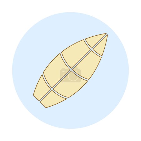 Illustration for Surfboard vector illustration modern icon - Royalty Free Image