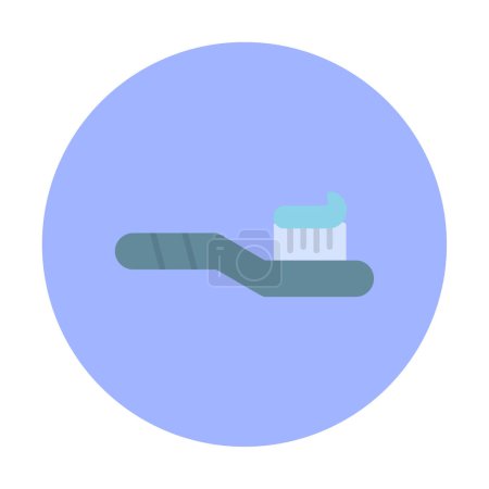 Téléchargez les illustrations : Illustration vectorielle de l'élément icône isolée brosse à dents - en licence libre de droit