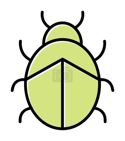 Illustration for Simple Ladybug vector illustration design - Royalty Free Image