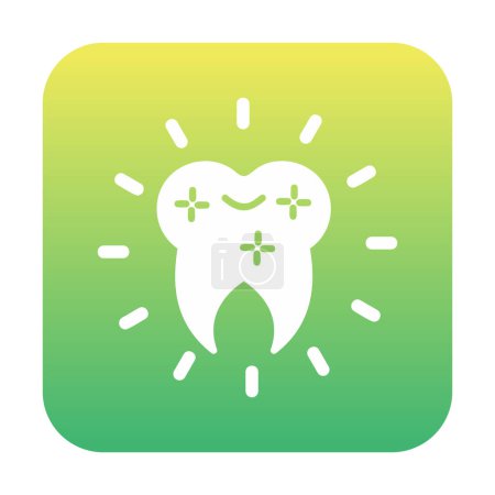 Téléchargez les illustrations : Icône web couleur pour dent isolée sur fond blanc, concept de soins dentaires - en licence libre de droit