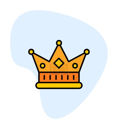 Illustration for Crown. web icon simple illustration - Royalty Free Image