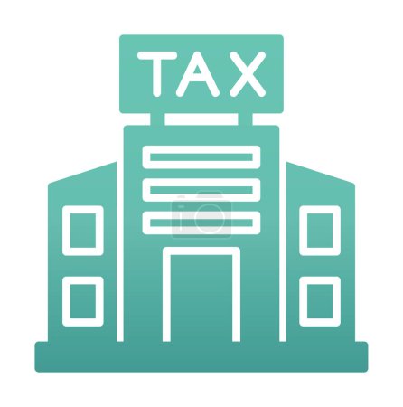 Illustration for Tax Office Building. web icon simple illustration - Royalty Free Image