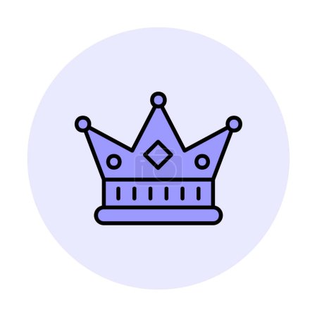 Illustration for Crown object. web icon simple illustration - Royalty Free Image