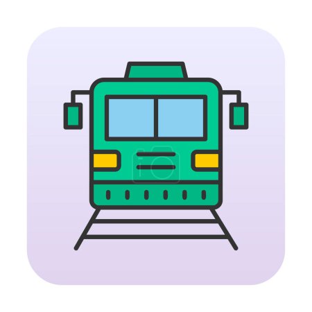 Illustration for Train vector icon modern simple illustration - Royalty Free Image