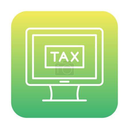 Ilustración de Icono de pago de impuestos vector ilustración - Imagen libre de derechos