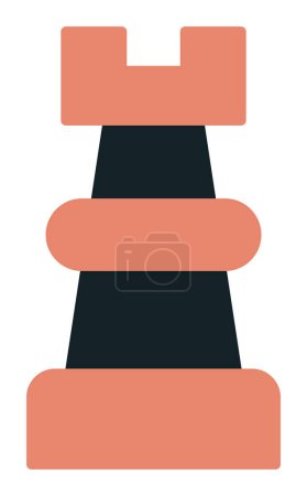 Ilustración de Icono de vector para torre de Ajedrez - Imagen libre de derechos