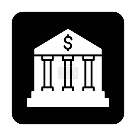 Ilustración de Icono del banco, ilustración del vector - Imagen libre de derechos