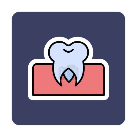 Illustration for Molar teeth icon, vector illustration - Royalty Free Image