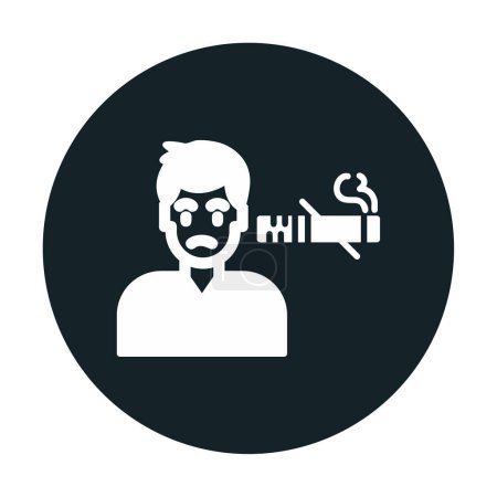 Ilustración de Simple No Fumar icono de área, vector de ilustración - Imagen libre de derechos