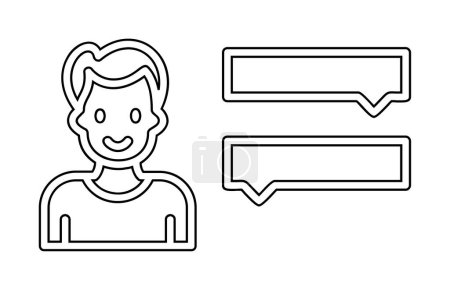 Illustration for Interview icon vector illustration - Royalty Free Image
