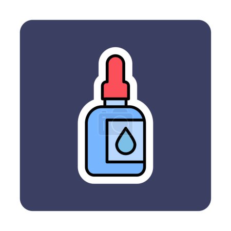 Ilustración de Icono web de Vacuna Oral, ilustración vectorial - Imagen libre de derechos