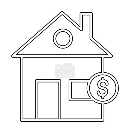 Illustration for Real estate icon vector illustration graphic template - Royalty Free Image