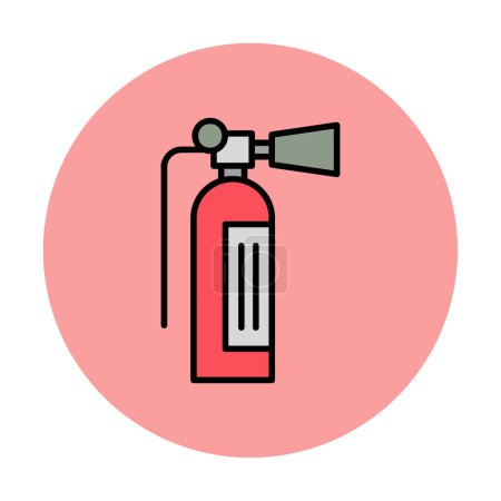 Ilustración de Extintor de incendios. ilustración icono web - Imagen libre de derechos