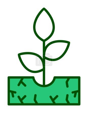 Illustration for Sprout icon, vector illustration - Royalty Free Image