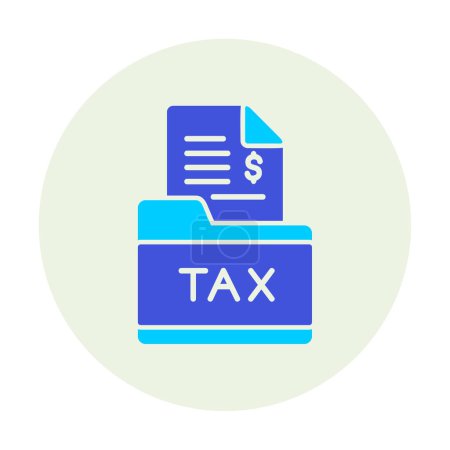 Illustration for Tax Folder web icon, vector illustration - Royalty Free Image
