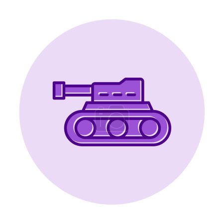 Illustration for Military tank icon, vector illustration - Royalty Free Image