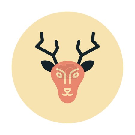 Illustration for Deer. web icon simple illustration - Royalty Free Image