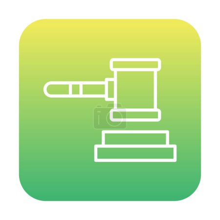 Illustration for Judge gavel icon. vector illustration design - Royalty Free Image