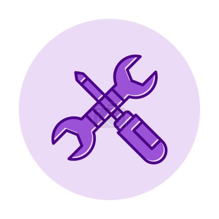 Illustration for Simple Mechanic Tools icon, vector illustration - Royalty Free Image