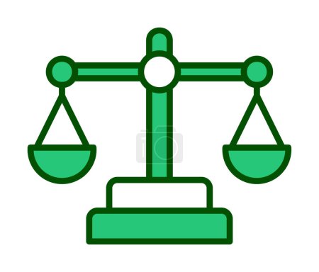 Ilustración de Escala de justicia y equilibrio vector ilustración diseño - Imagen libre de derechos