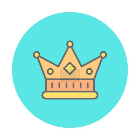 Illustration for Crown object. web icon simple illustration - Royalty Free Image