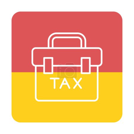 Ilustración de Icono de cartera de impuestos, estilo negro simple - Imagen libre de derechos