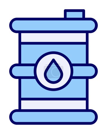 Ilustración de Icono web barril de petróleo, vector de ilustración - Imagen libre de derechos