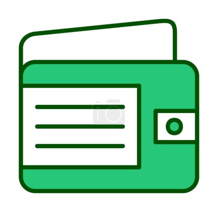 Ilustración de Monedero icono web, diseño de ilustración de vectores - Imagen libre de derechos