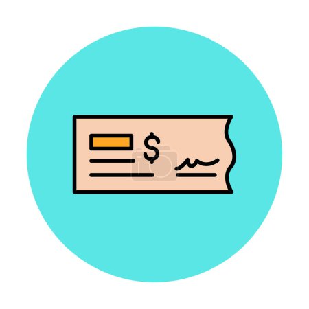 Ilustración de Banco Comprobar icono web, vector de ilustración - Imagen libre de derechos