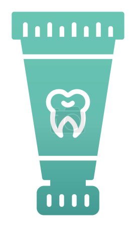 Ilustración de Simple icono de pasta de dientes, ilustración de vectores - Imagen libre de derechos