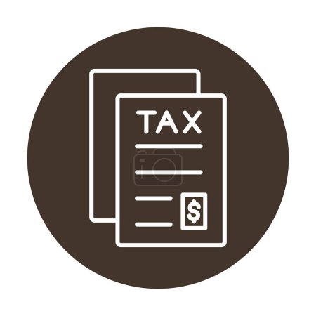 Illustration for Simple tax file icon, vector illustration - Royalty Free Image