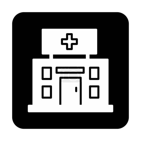 Illustration for Medical hospital building vector illustration - Royalty Free Image