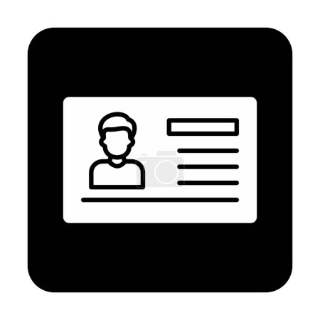 Téléchargez les illustrations : Illustration vectorielle de l'icône du document Visa - en licence libre de droit