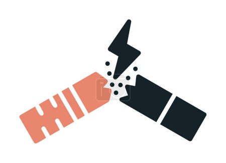 Ilustración de Dejar de fumar icono, vector de ilustración - Imagen libre de derechos
