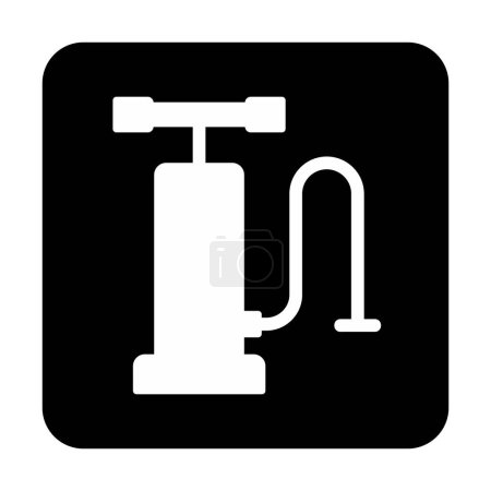 Illustration for Air Pump web icon vector illustration - Royalty Free Image