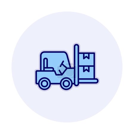Illustration for Simple Forklift icon, vector illustration - Royalty Free Image