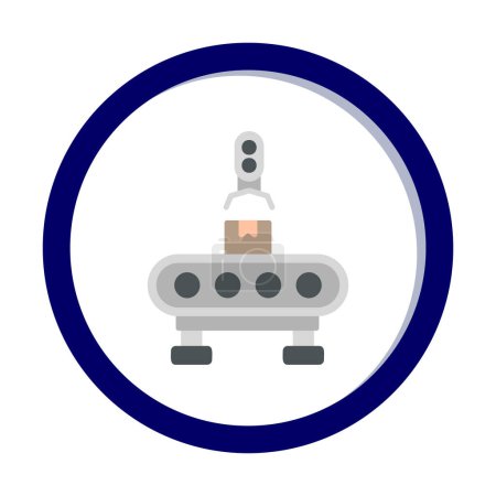 Factory Machine  icon  vector illustration  