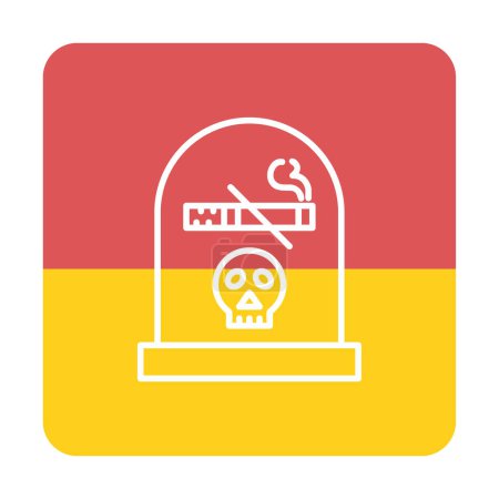 Illustration for Smoking icon, flat icon vector illustration  design - Royalty Free Image