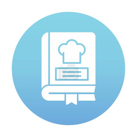 Illustration for Recipe Book Icon - Single Icon, Vector - Royalty Free Image