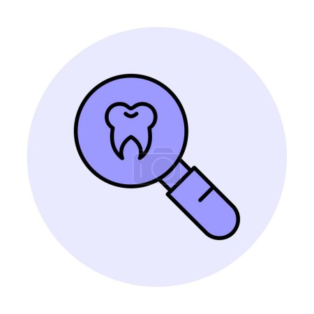 Illustration for Dental checkup vector flat color icon - Royalty Free Image