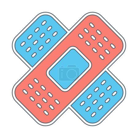 Illustration for Band Aids icon, vector illustration - Royalty Free Image
