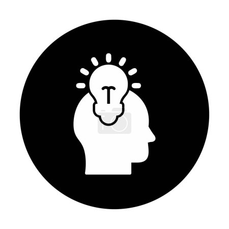 Illustration for Bulb human idea icon vector illustration  design - Royalty Free Image