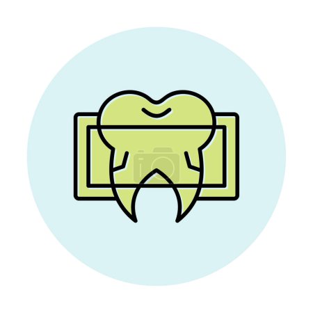 Illustration for Dental care icon, simple design. vector illustration. Dental X Ray - Royalty Free Image