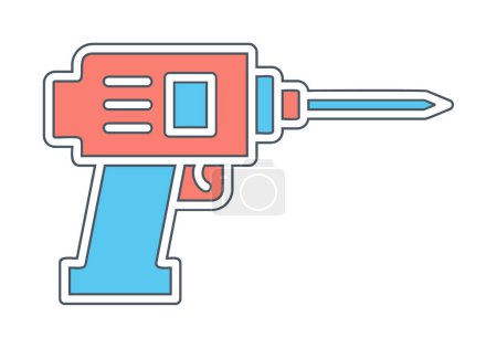 Photo for Hand drill icon, vector illustration - Royalty Free Image