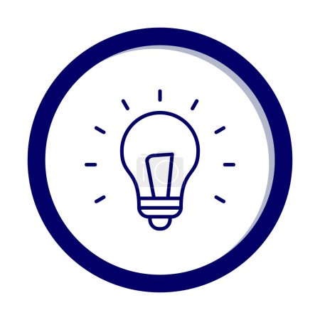 Illustration for Idea bulb icon, vector illustration design - Royalty Free Image