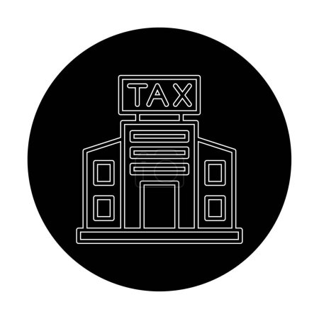Foto de Edificio de oficinas de impuestos. icono web ilustración simple - Imagen libre de derechos